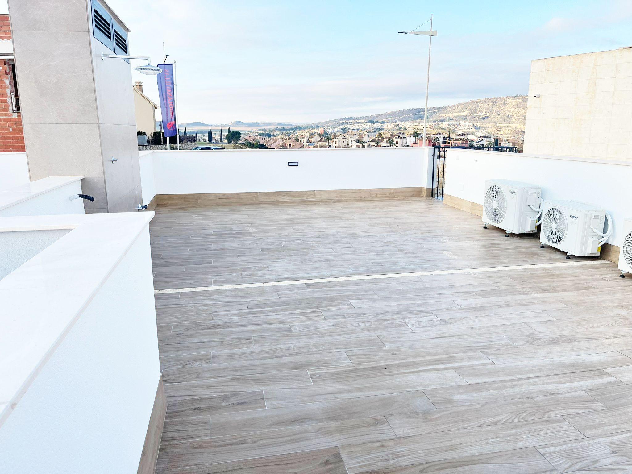 External finish detail of new-build villa, Algorfa