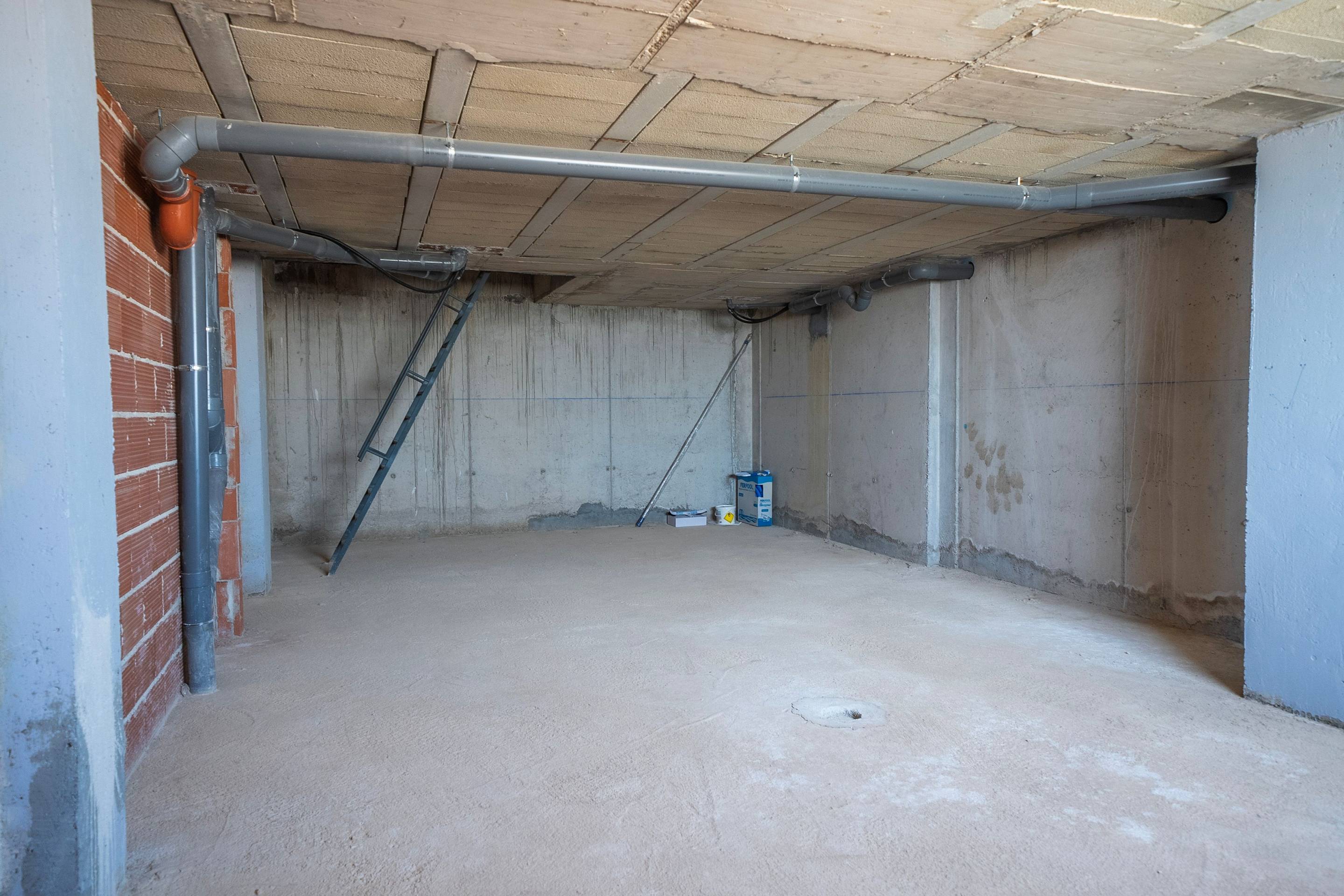 Living area with large window in new-build villa, Algorfa