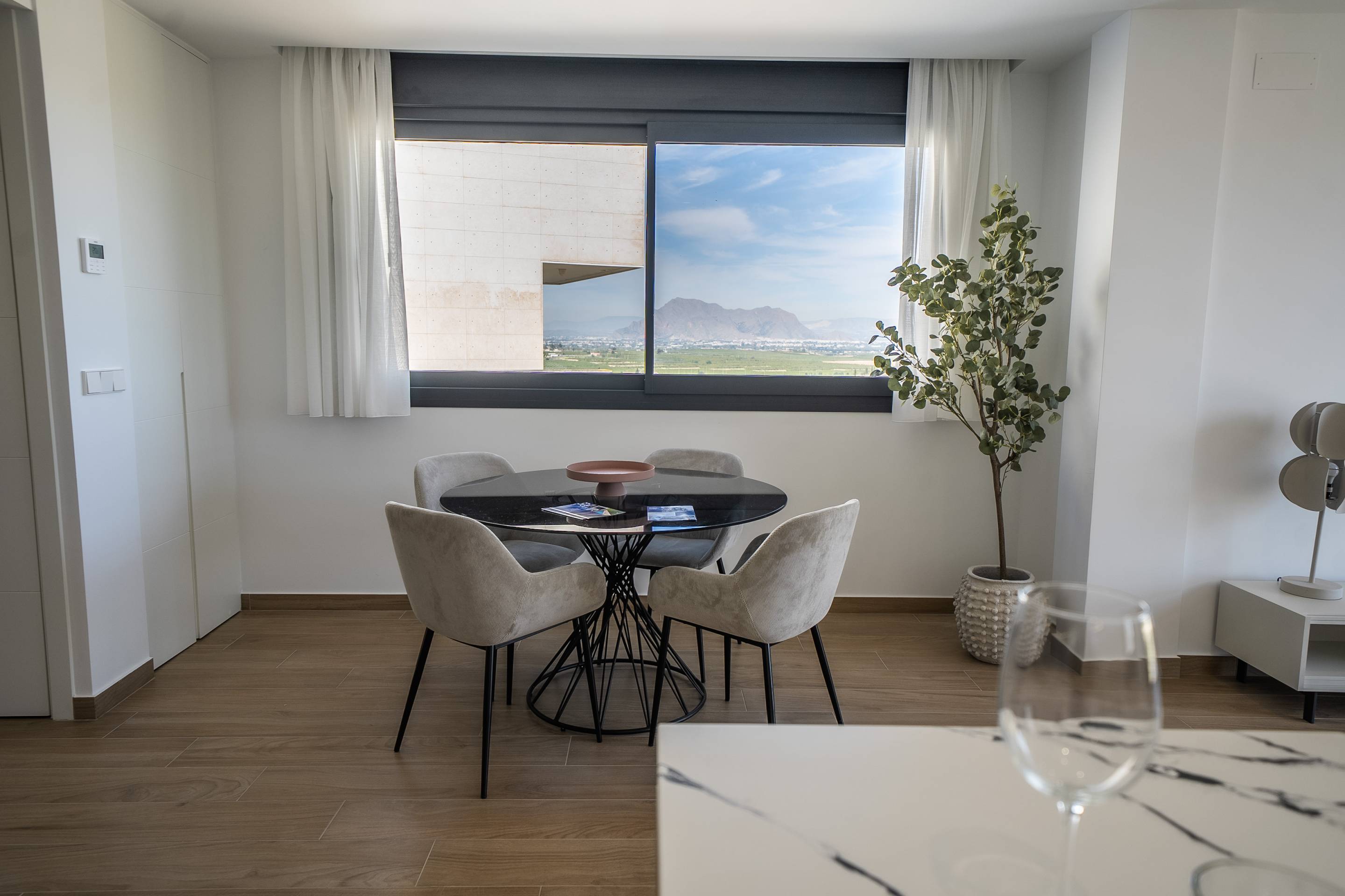 View from solarium of new-build villa, Algorfa