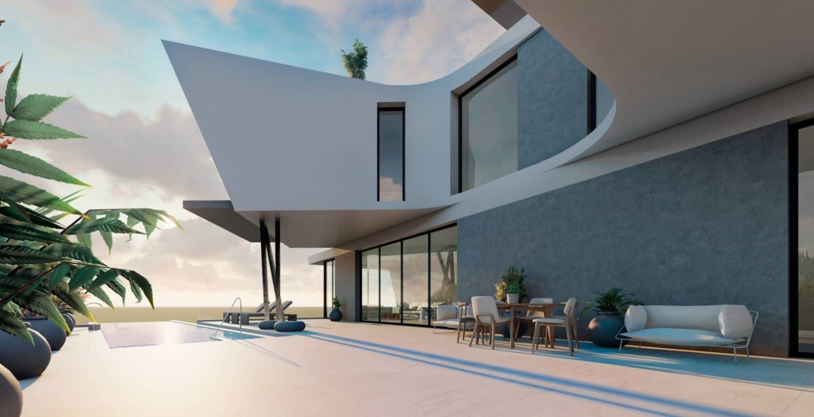 Solarium on upper level of 4-bedroom villa, Campoamor