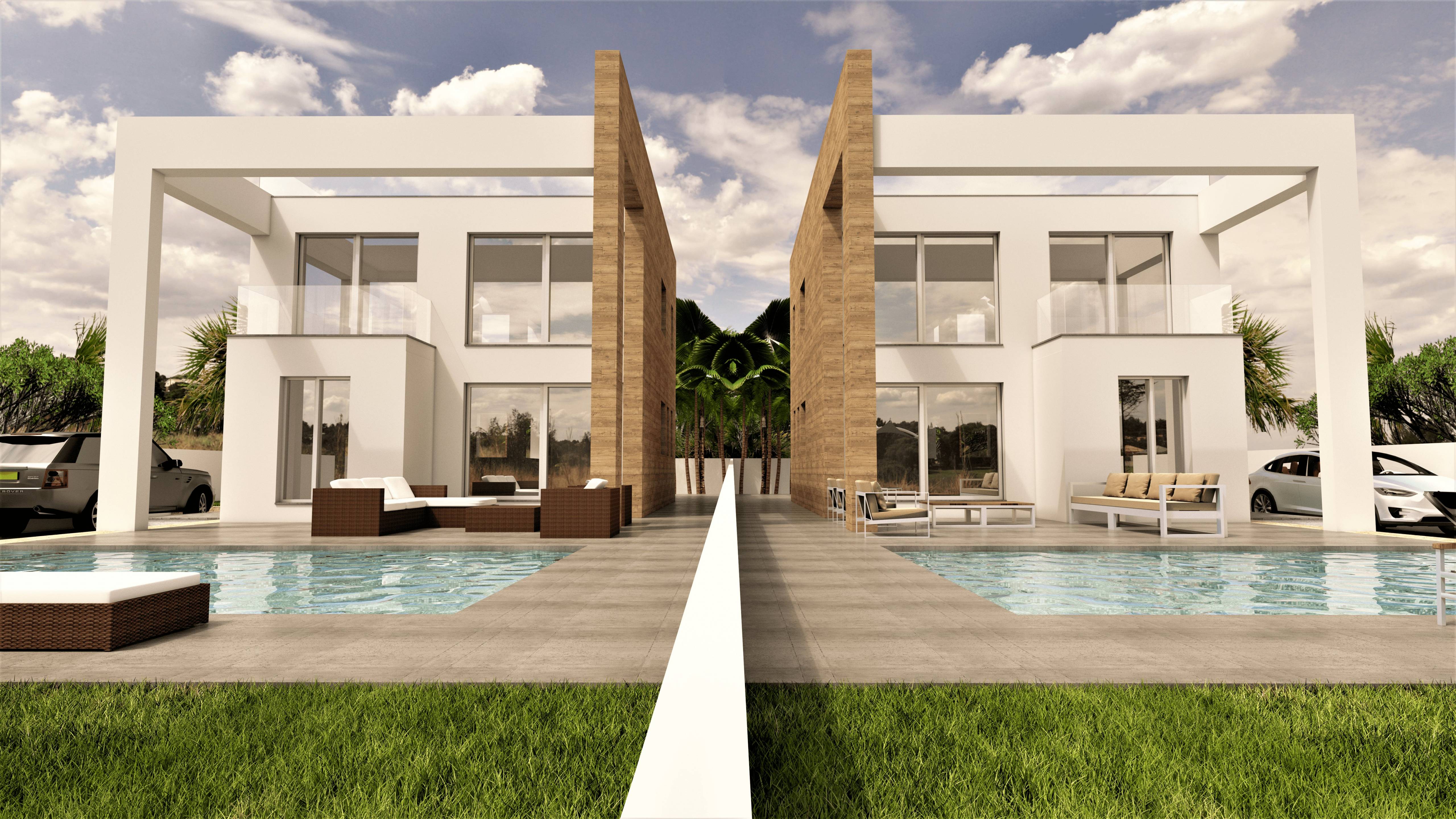 Floor plan of 4-bedroom villa in Aguas Nuevas 2, Torrevieja showing room layout