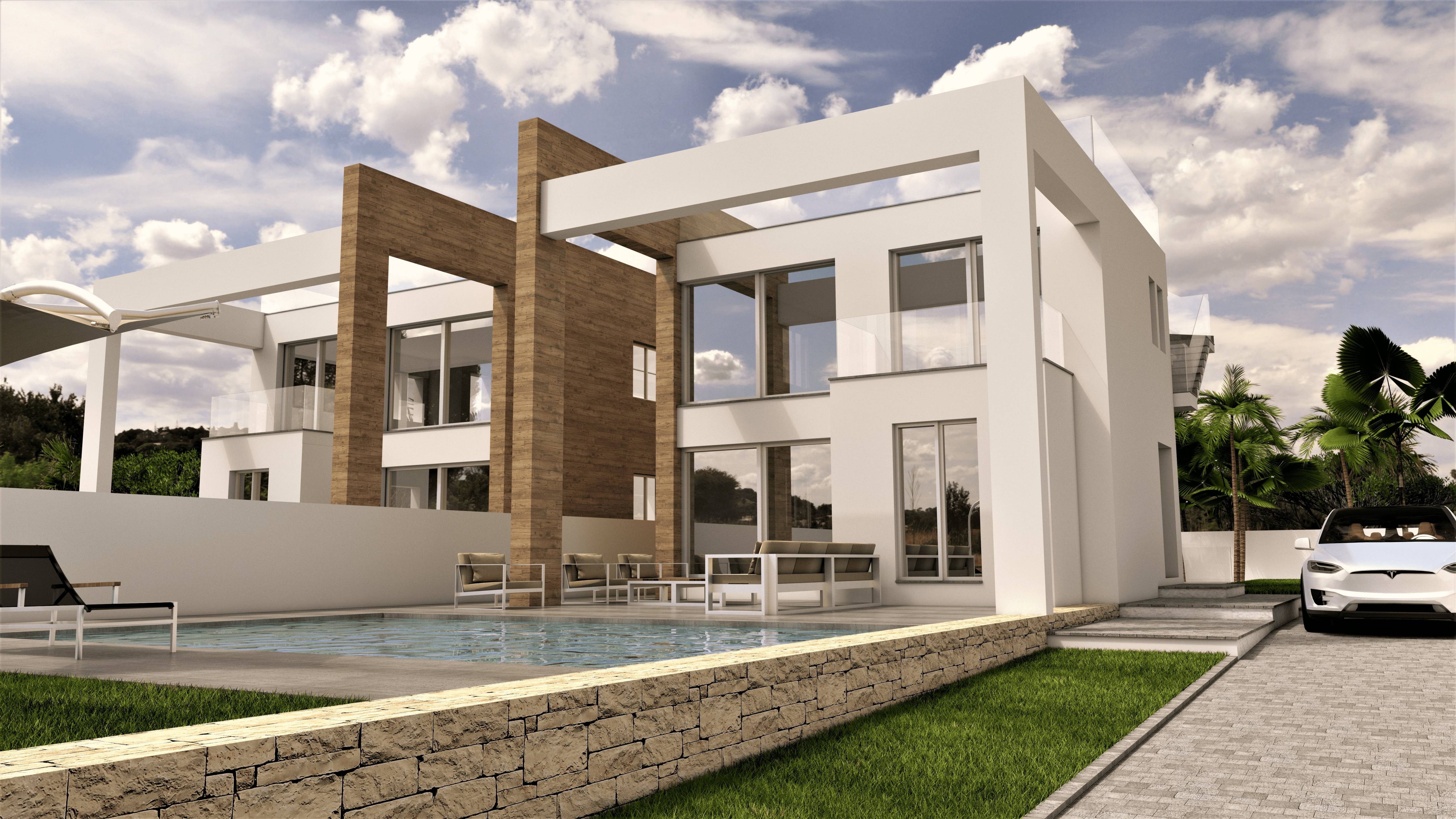 Living area in 4-bedroom villa, Aguas Nuevas 2, Torrevieja