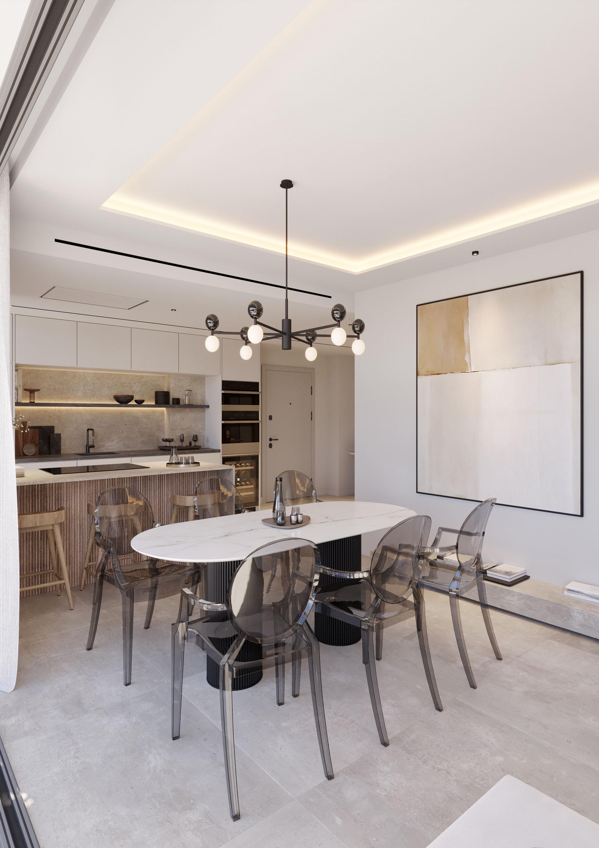 Development communal area with seating, Arroyo Enmedio, Estepona