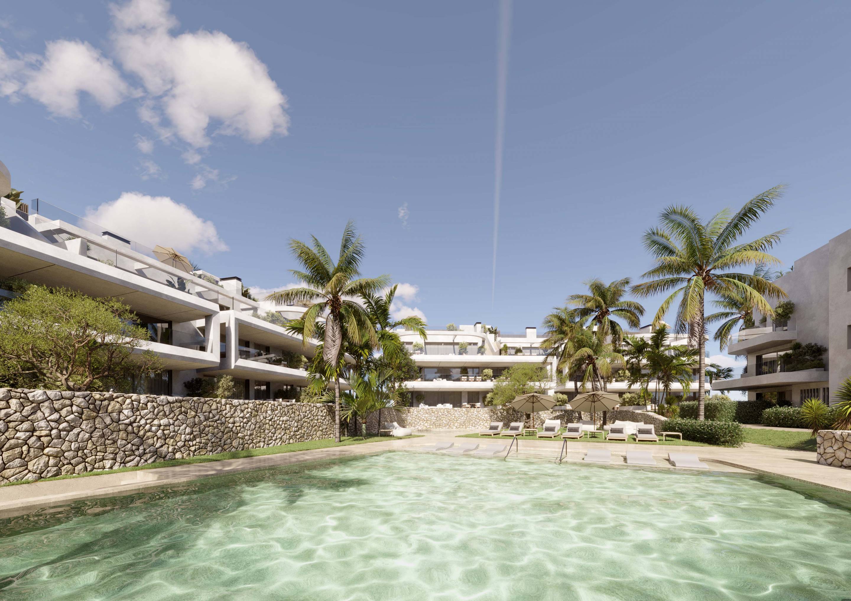 Overall view of 1-bedroom new-build apartment interior, Arroyo Enmedio