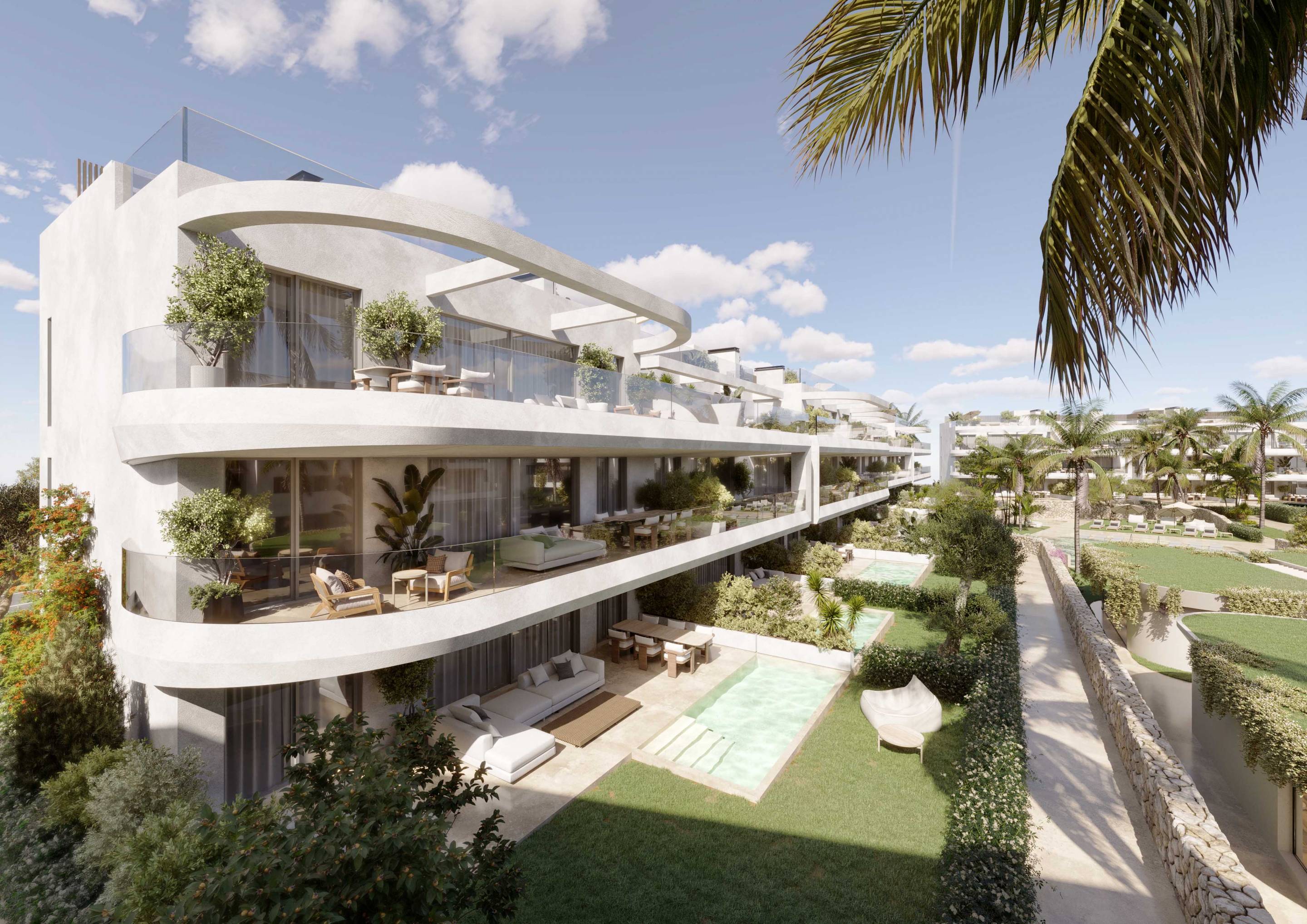 First-floor terrace or balcony area, new-build apartment, Arroyo Enmedio