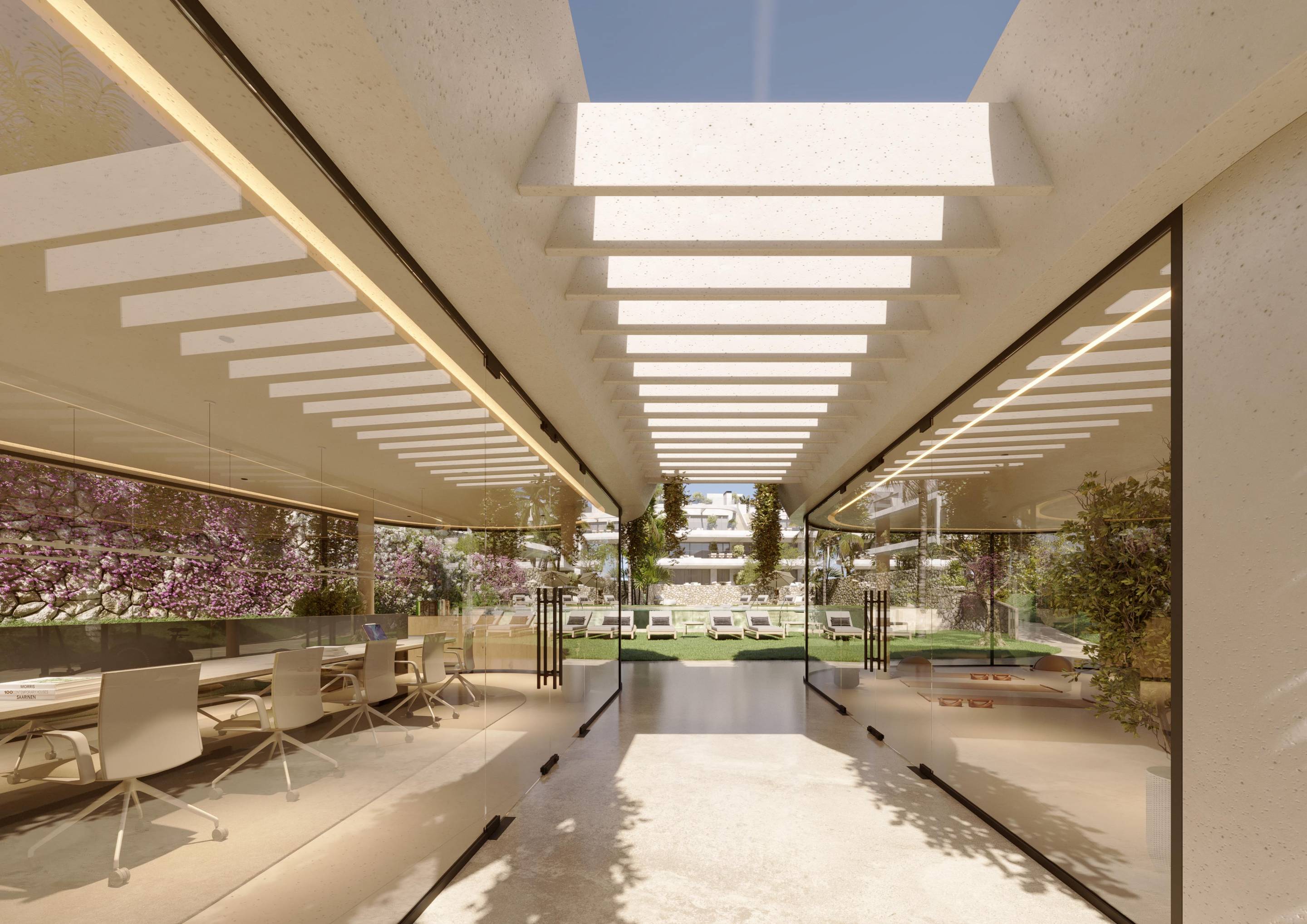 Development entrance and landscaped grounds, Arroyo Enmedio, Estepona