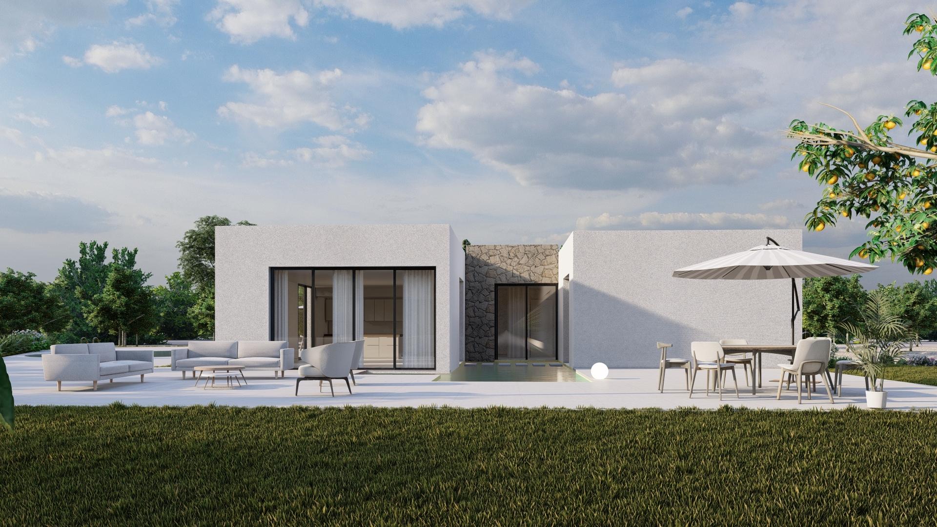 Kitchen with fitted units in new-build villa, Algorfa, Alicante