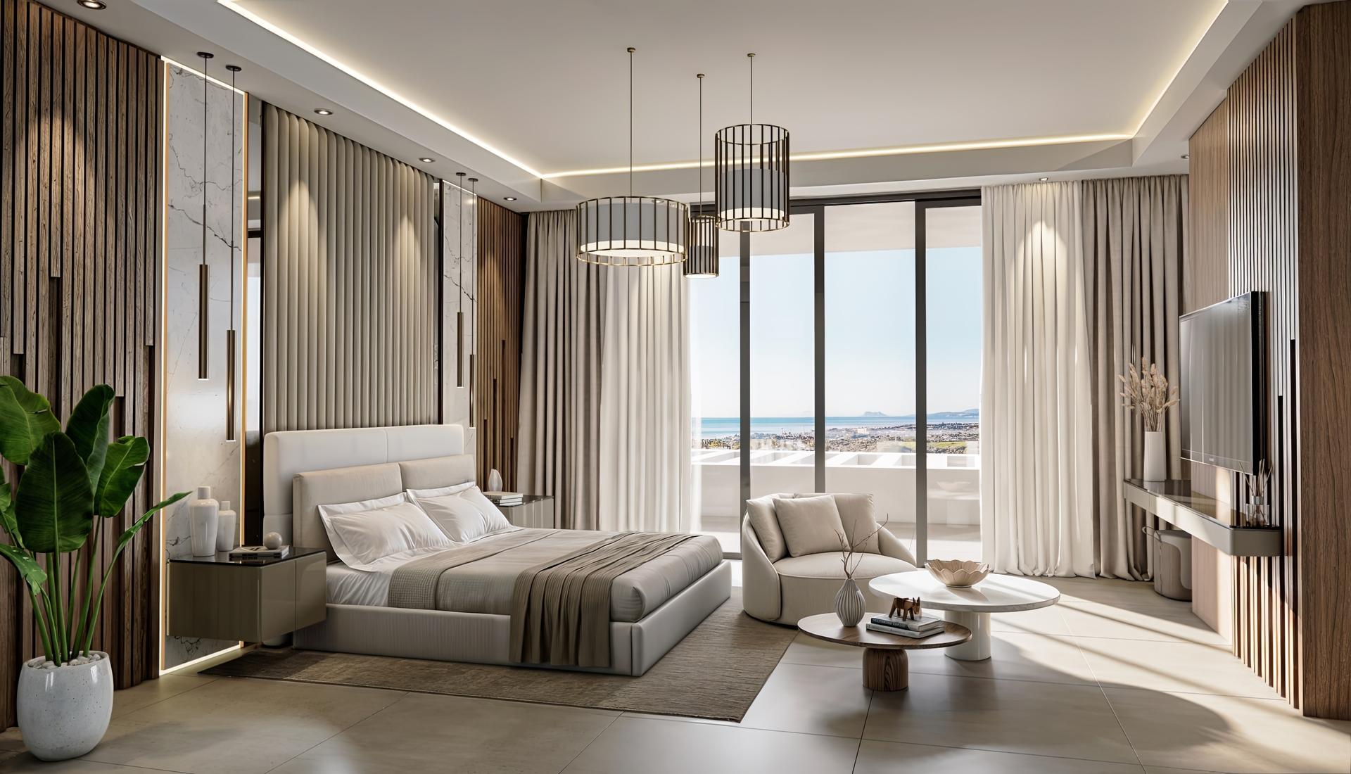 Second bedroom in new-build 5-bedroom villa, Parque Central, Estepona