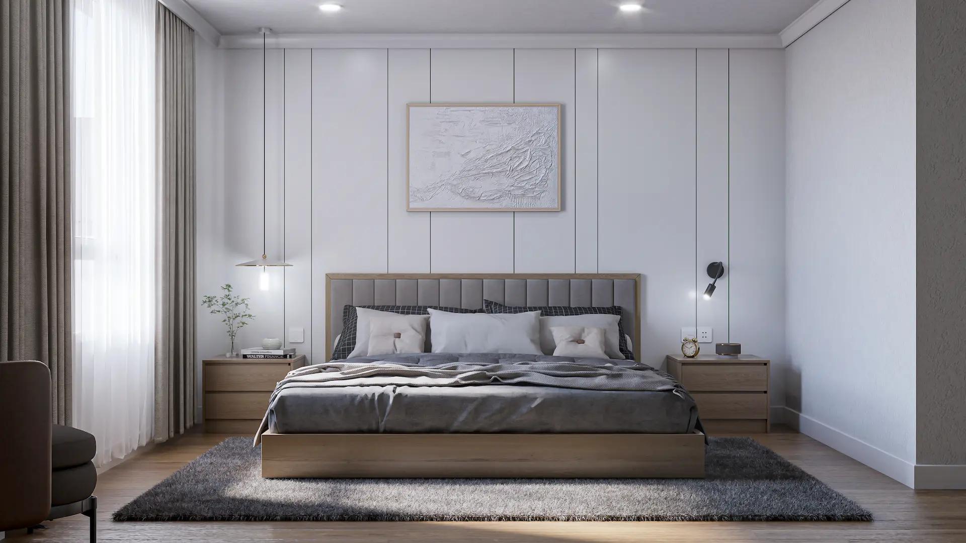 Main bedroom in 2-bedroom new-build apartment, Playa de los Boliches, Fuengirola