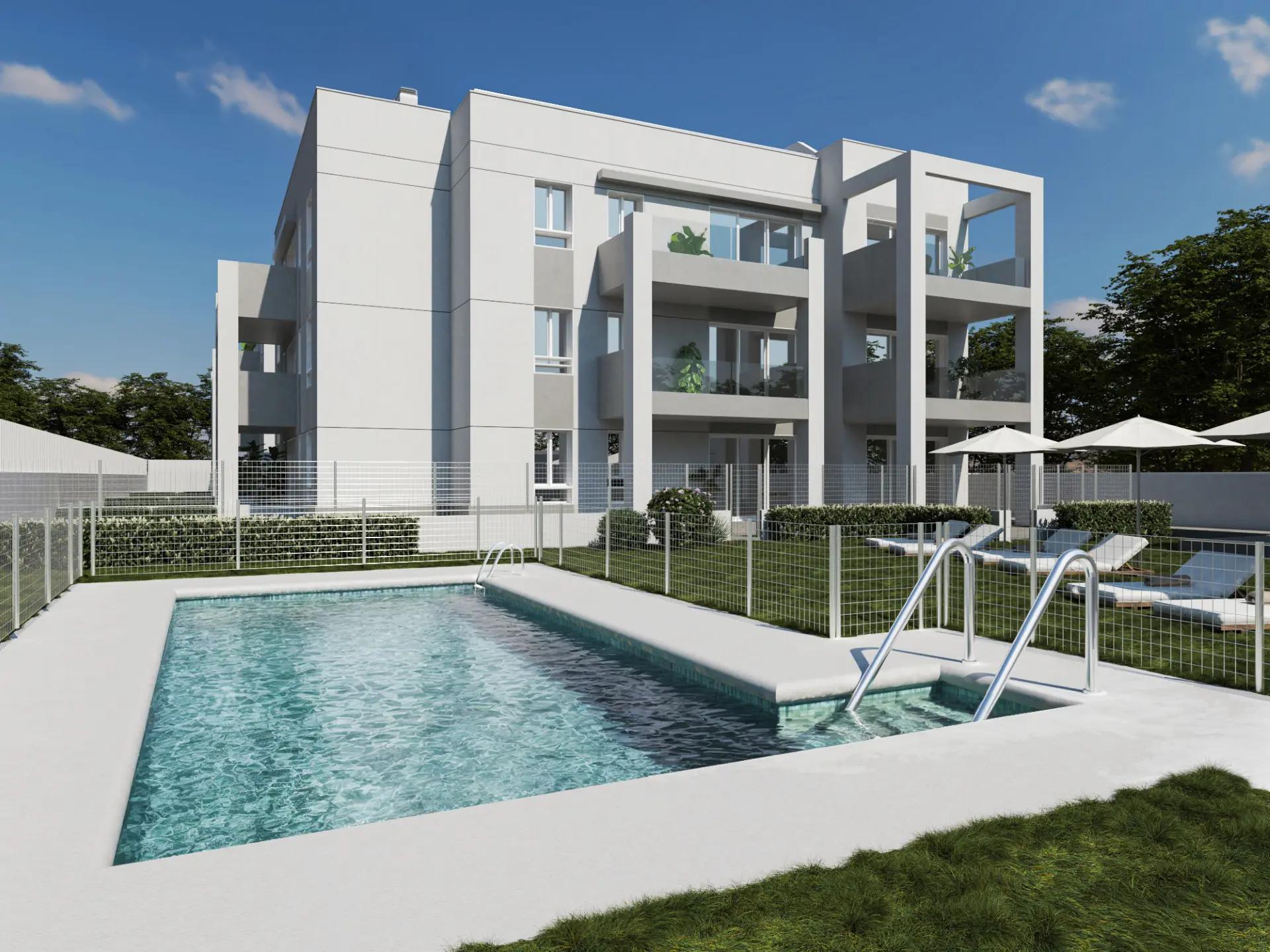 Solarium terrace of new-build development, Playa de los Boliches, Fuengirola