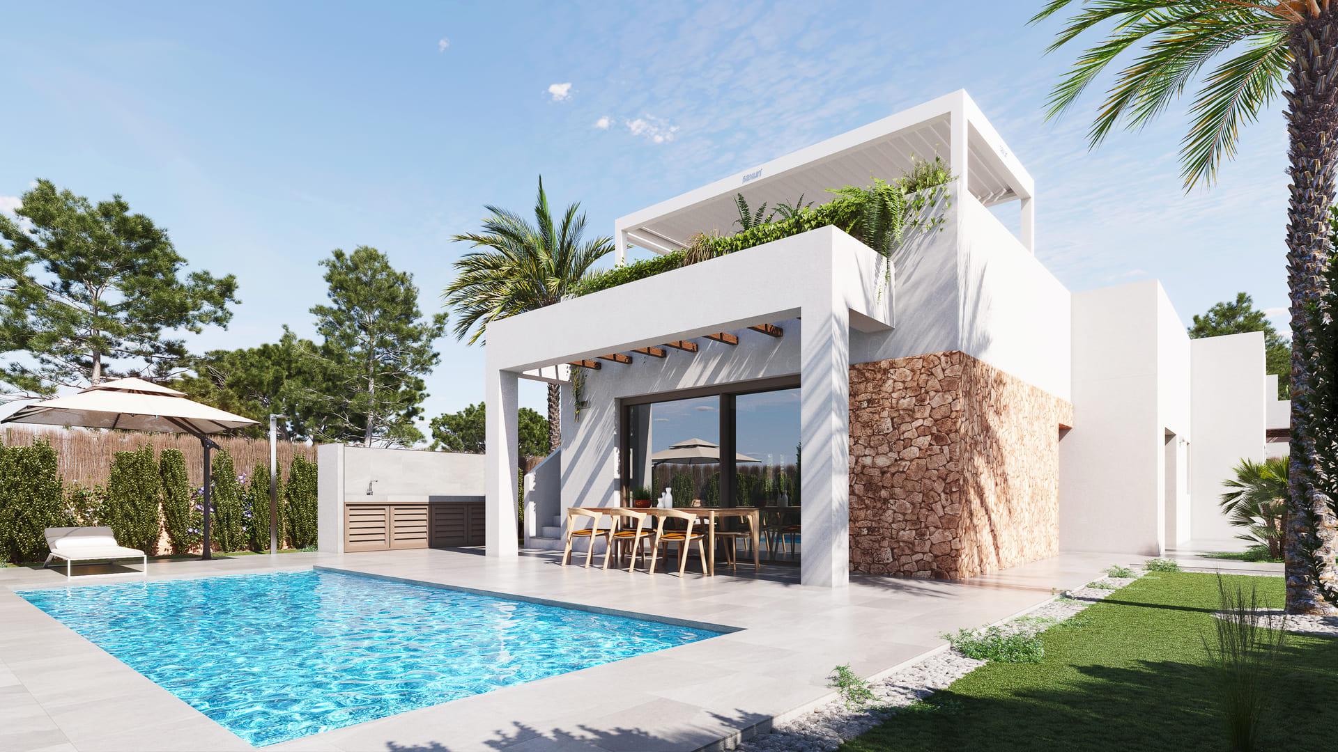 Second bathroom in 3-bedroom villa, Los Dolses, Orihuela Costa