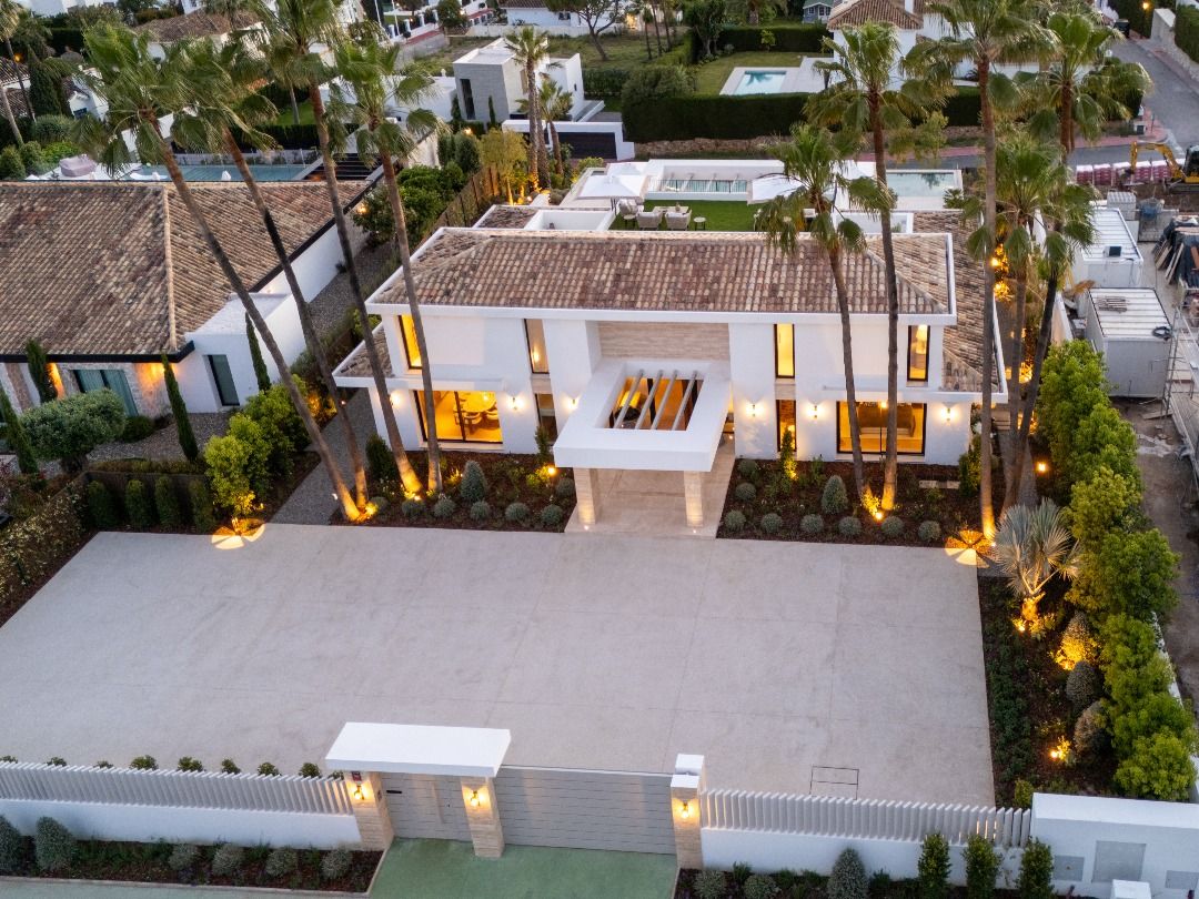 Material finishes or specification board, new-build villa, Aloha