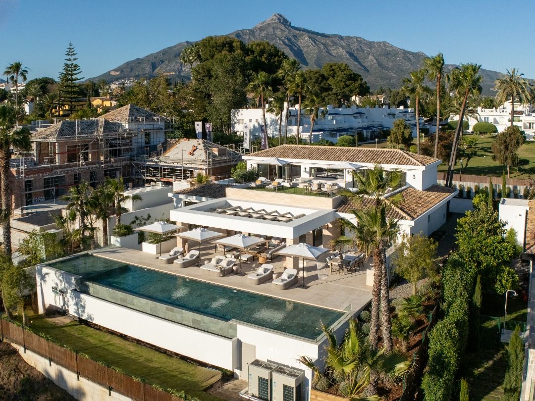 Location map showing villa position in Aloha, Marbella
