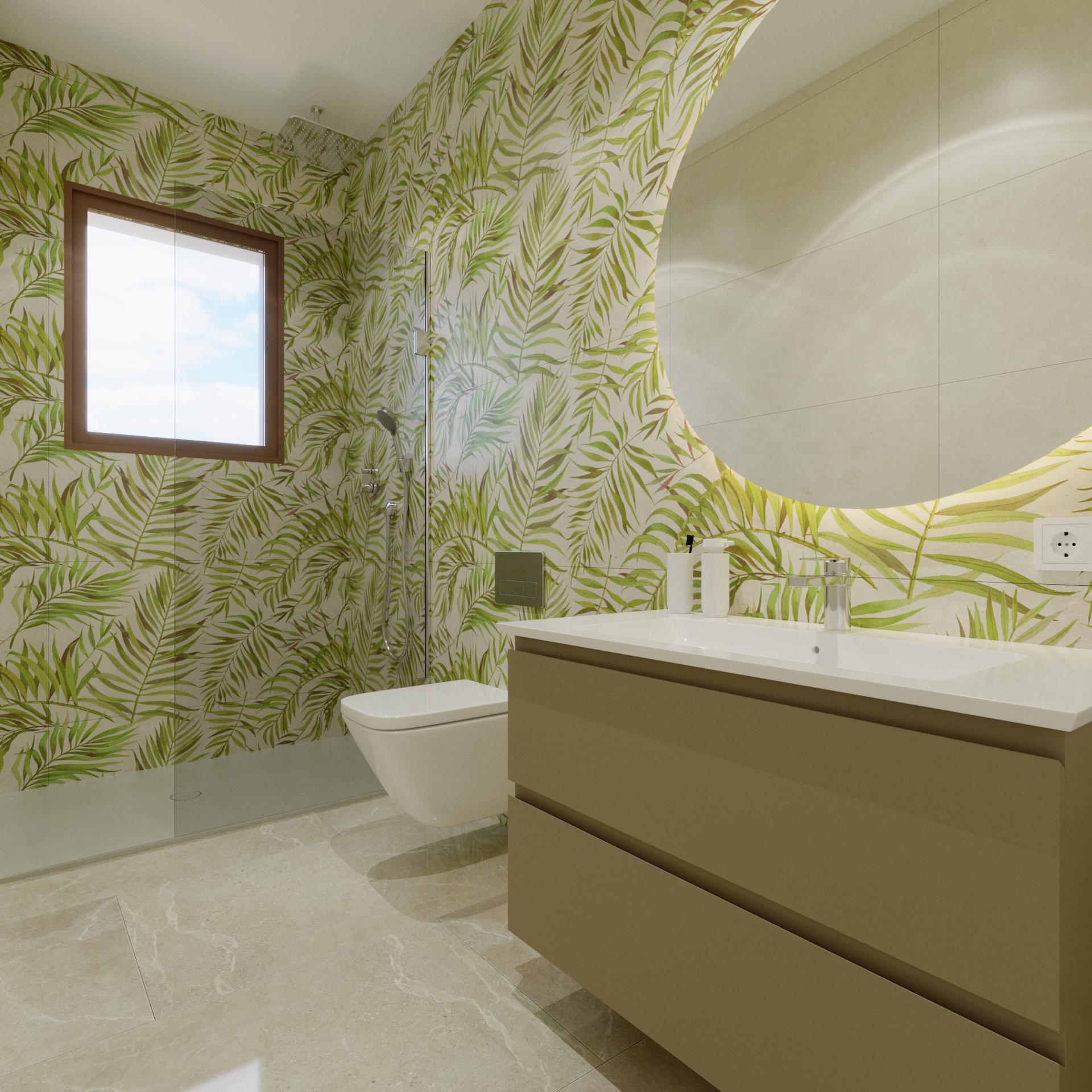 Second bedroom interior in new-build villa, El Pinet, La Marina