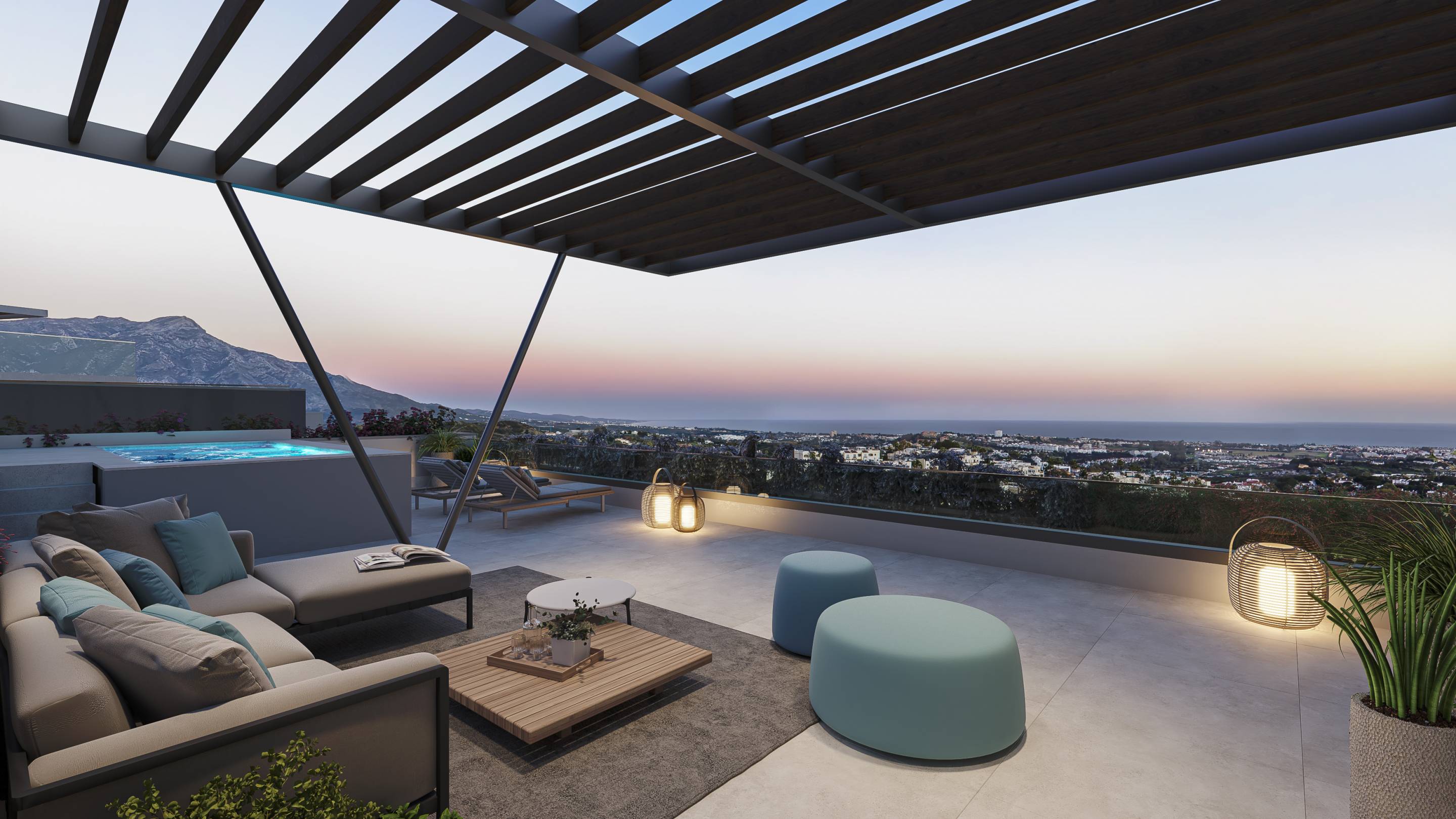 Second bedroom in 3-bedroom penthouse, La Quinta, Benahavis