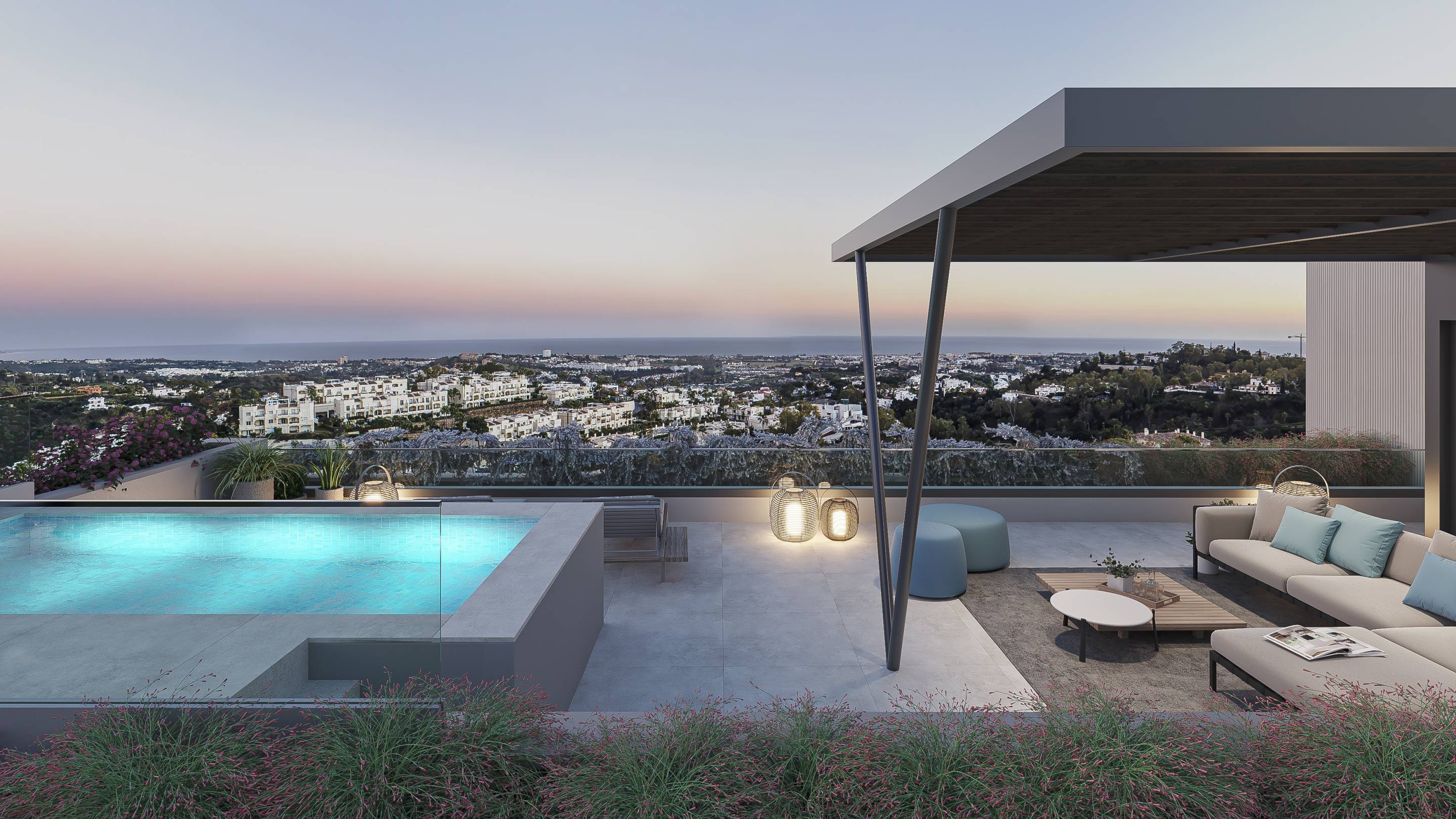 Third bedroom in new-build penthouse, La Quinta, Benahavis