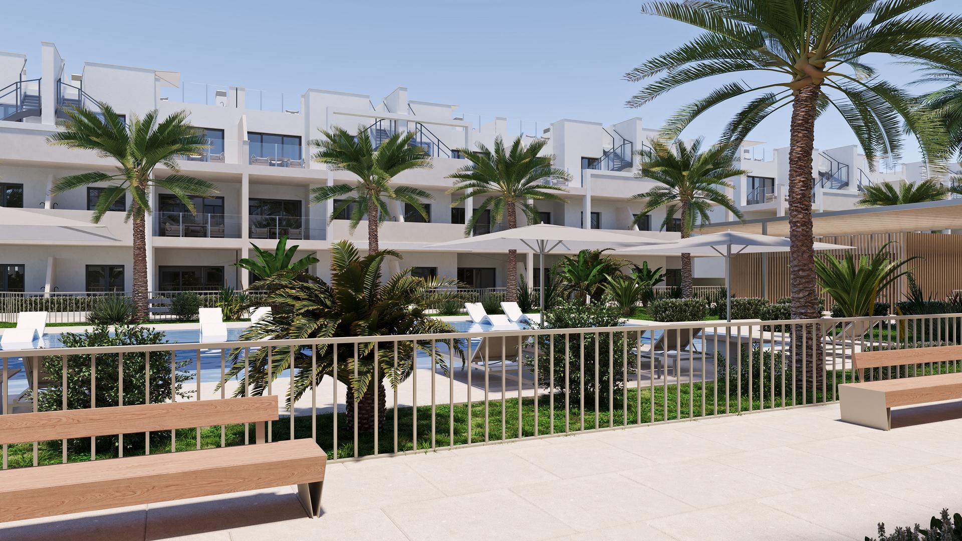 Living area in 2-bedroom penthouse, San Cayetano
