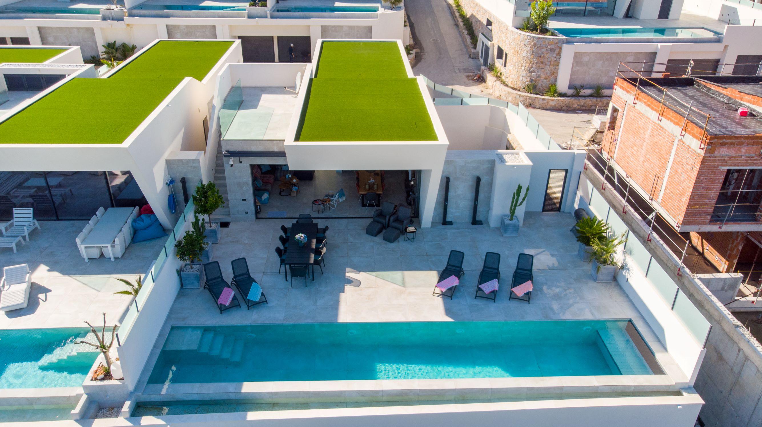 Ground floor plan of 3-bedroom villa in Campo de Golf La Marquesa, Ciudad Quesada