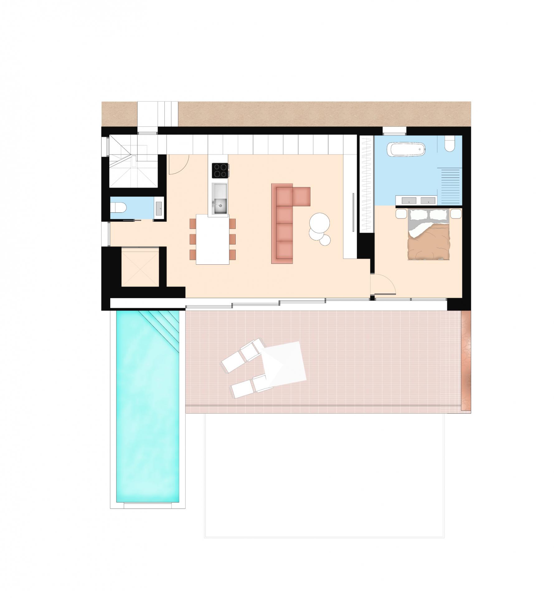 Development layout plan for villa, Campo de Golf La Marquesa