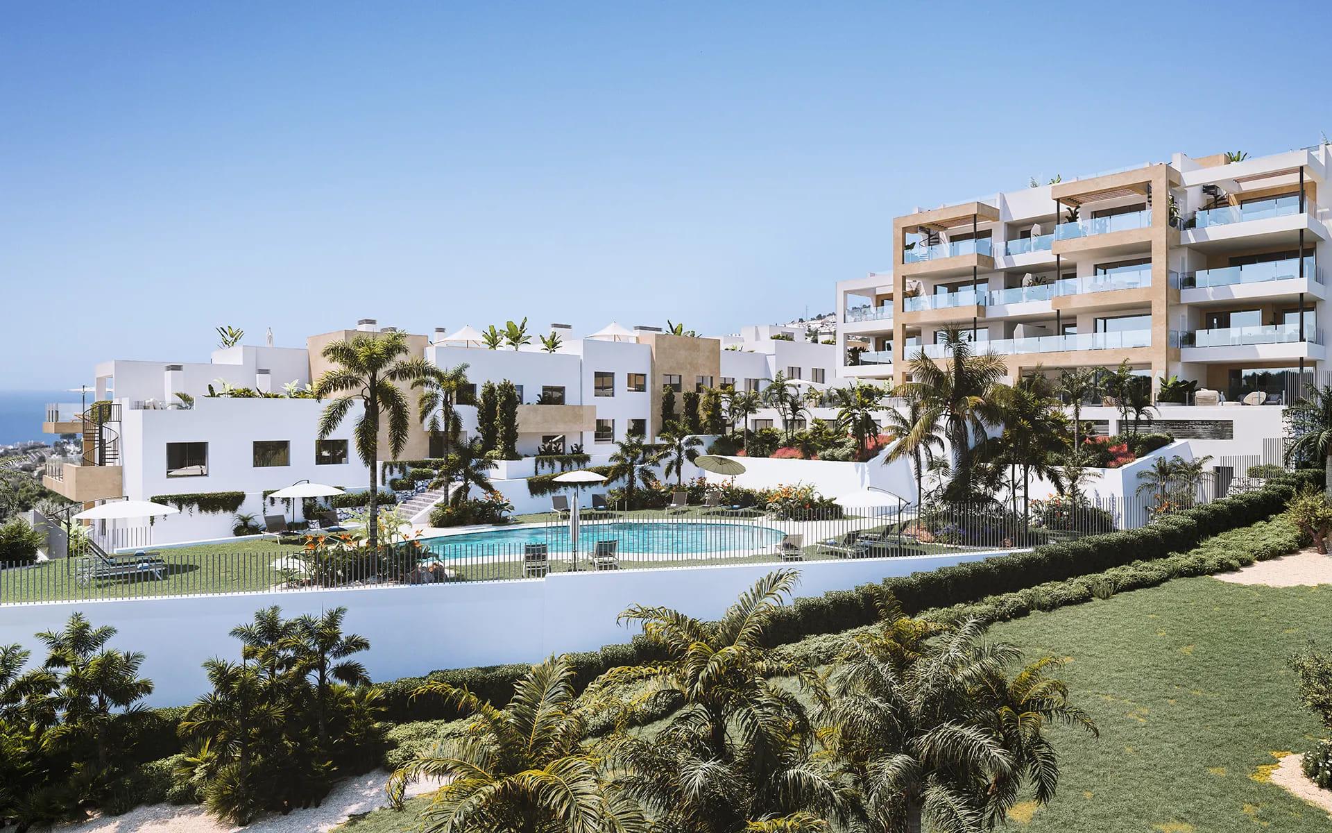 Penthouse for sale in Montealto, Benalmádena - exterior view of new-build development