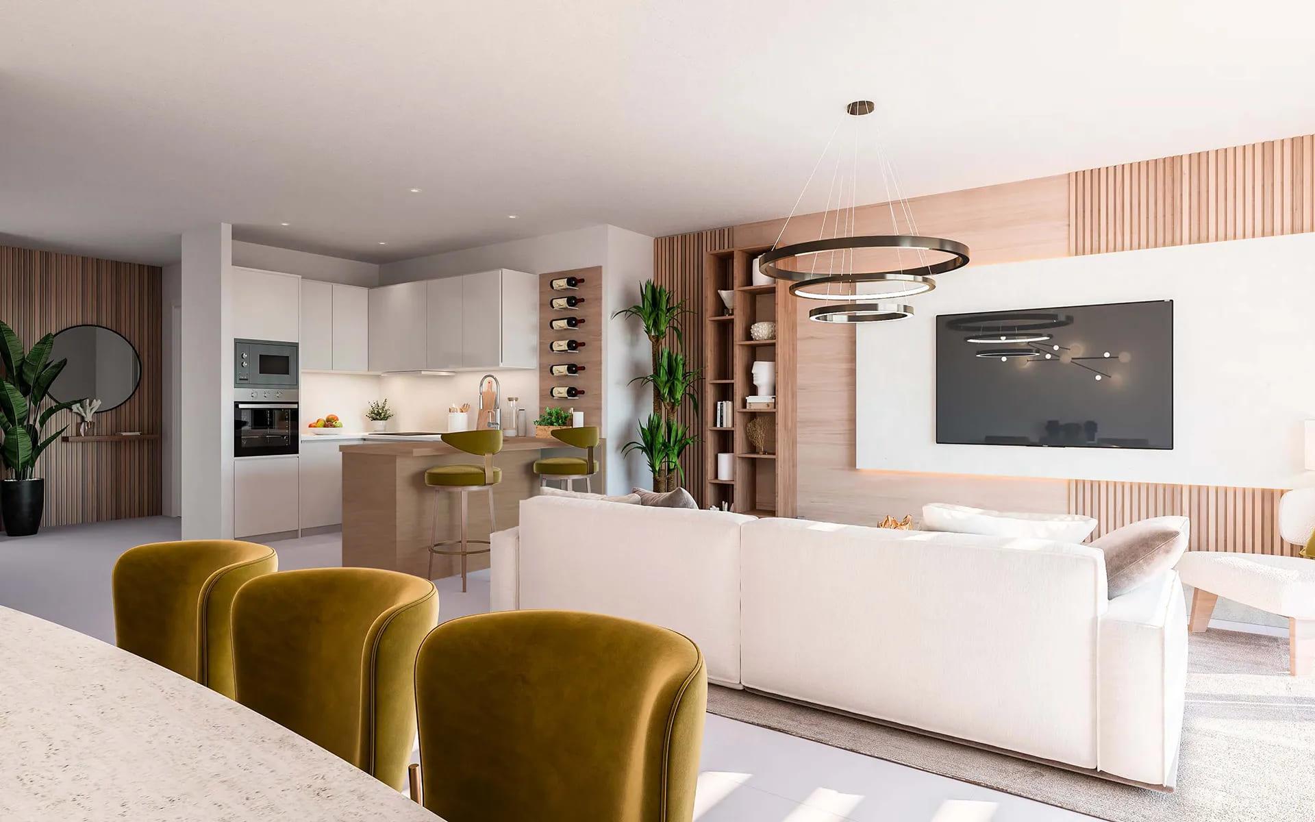 Kitchen in new-build penthouse, Montealto, Benalmádena