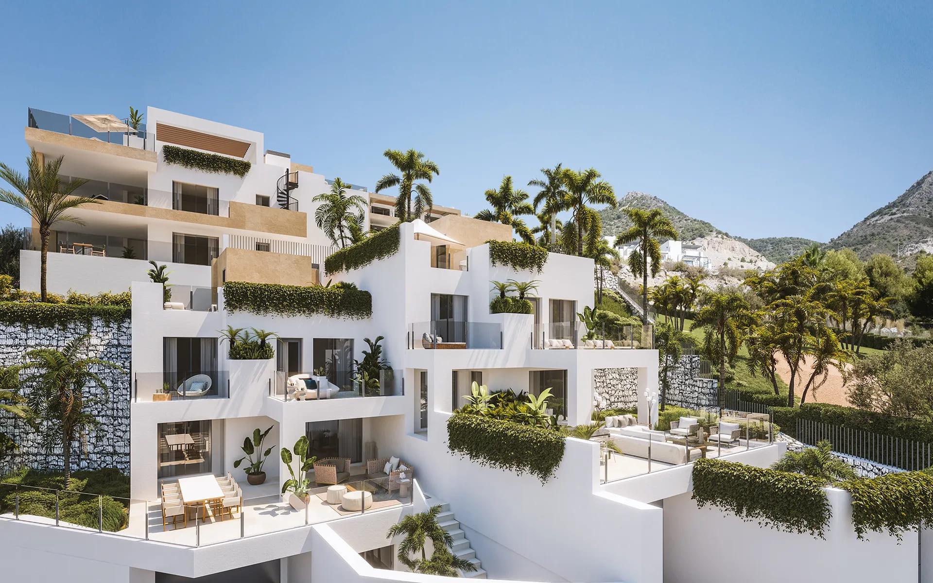 Terrace area in new-build penthouse, Montealto, Benalmádena