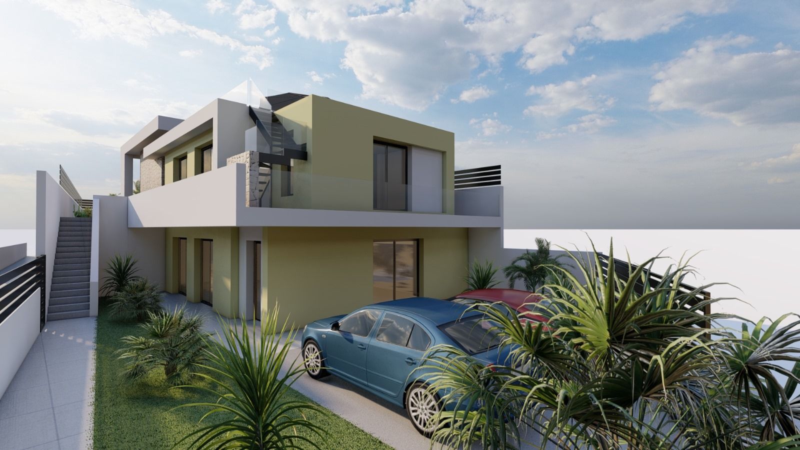 Kitchen area in new-build villa, Urbanización Perla del Mar, Orihuela