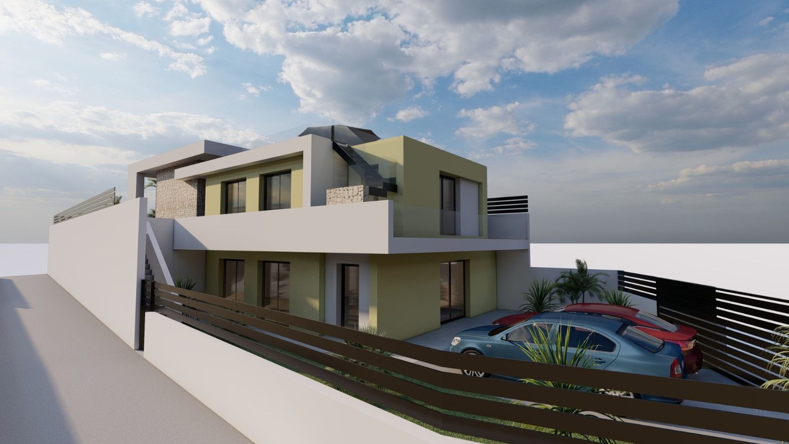 Second bedroom in new-build villa, Urbanización Perla del Mar, Orihuela