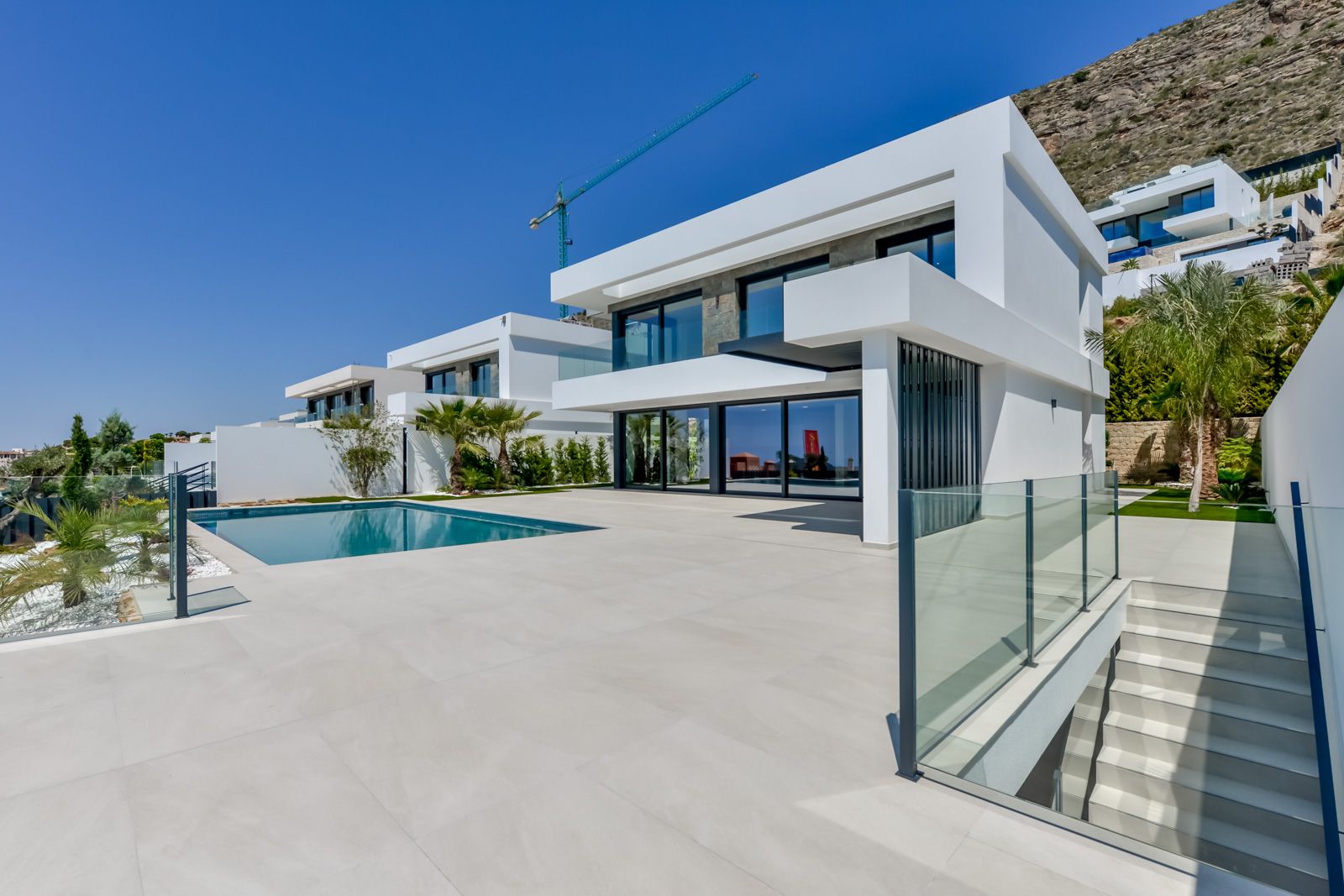 Garage or parking area in 8-bedroom villa, Sierra Cortina, Finestrat