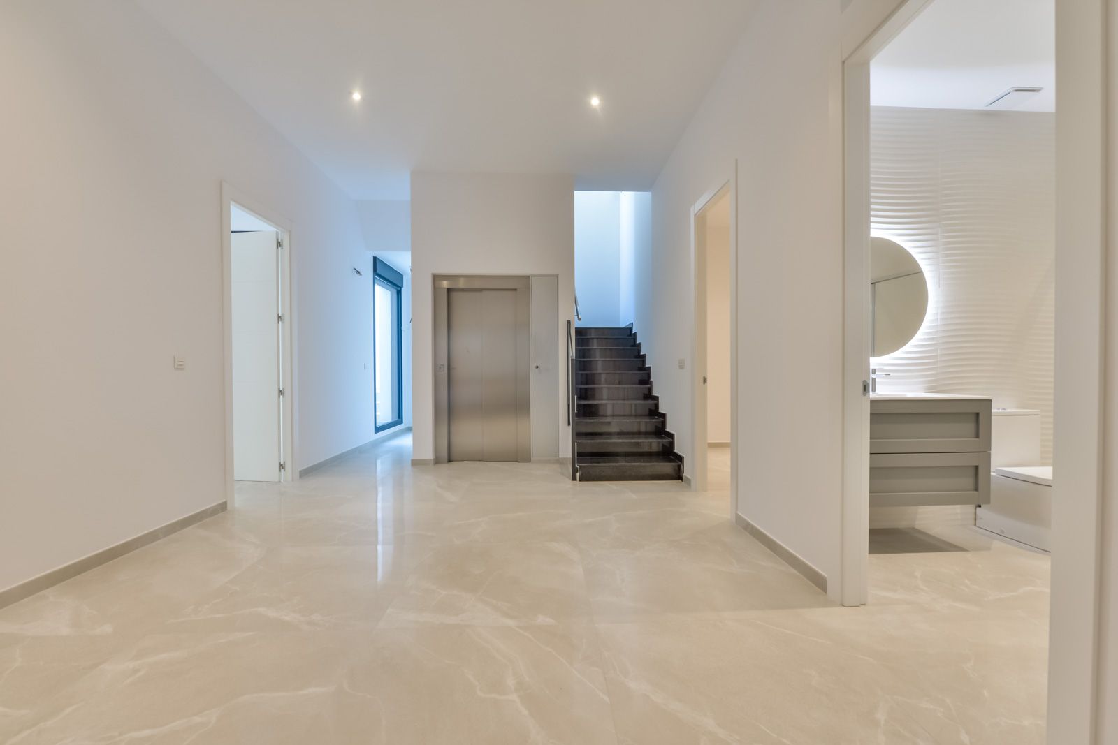 Rear elevation of 8-bedroom villa in Sierra Cortina, Finestrat