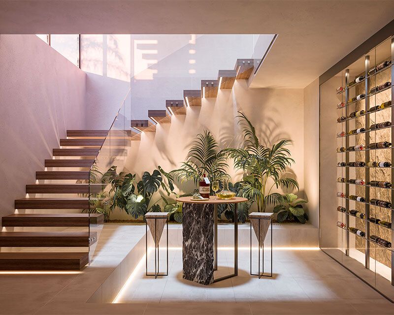 Outdoor terrace area in new-build villa, Cascada de Camoján, Marbella