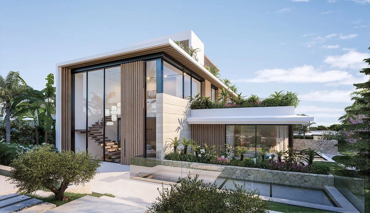 Solarium level of new-build villa in Cascada de Camoján, Marbella