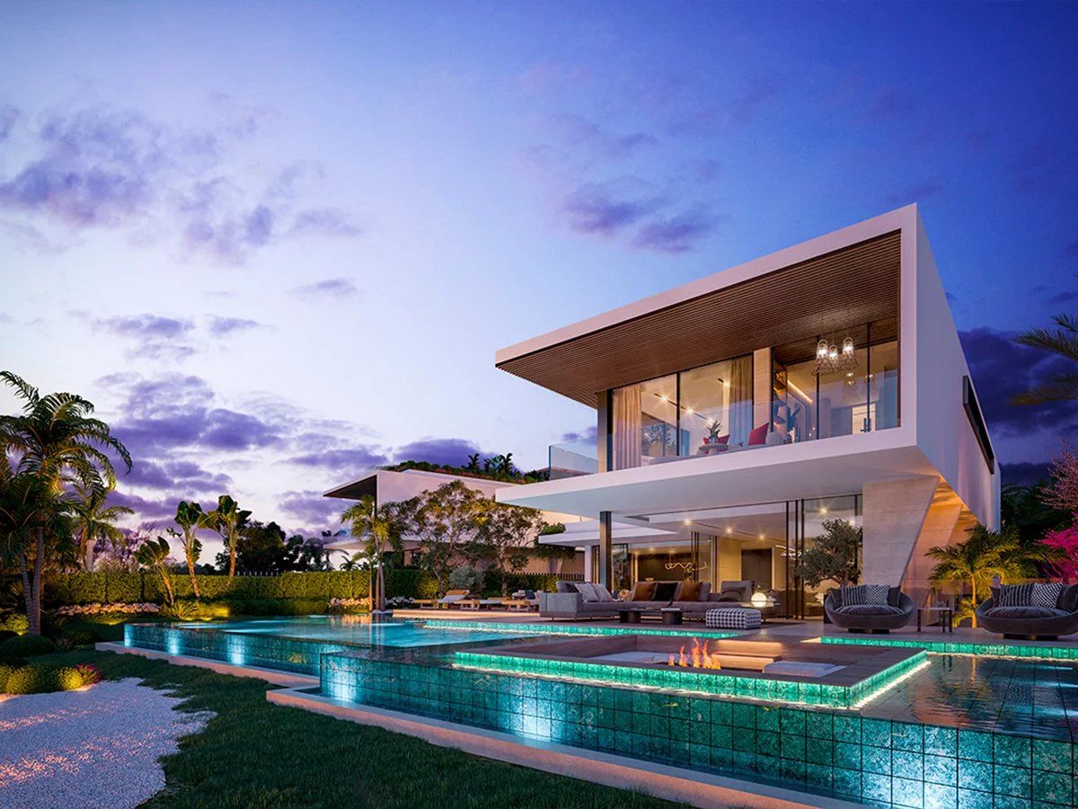 Upper-level terrace in new-build villa, Cascada de Camojan