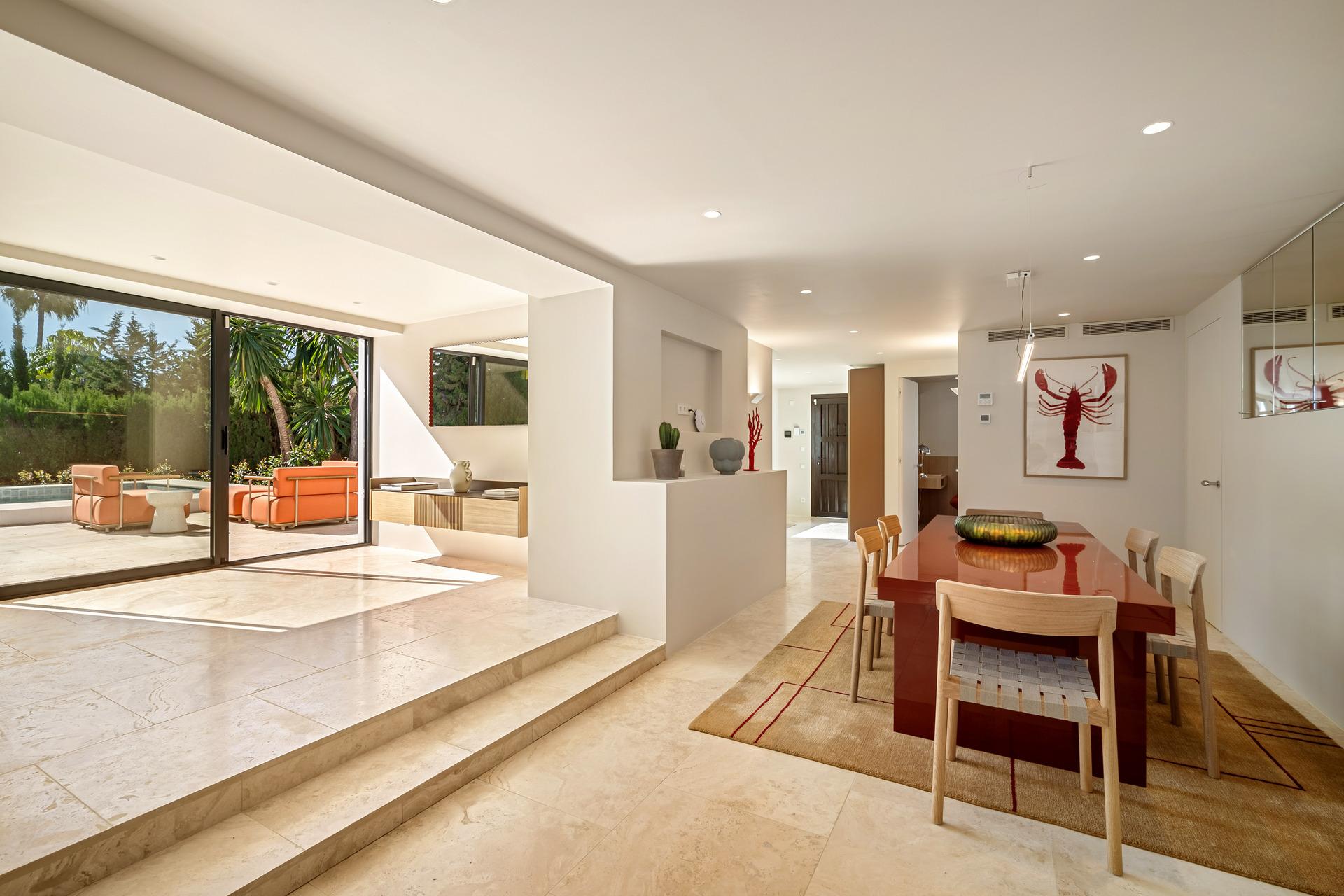 Exterior facade of new-build villa in Puerto Banús, Marbella