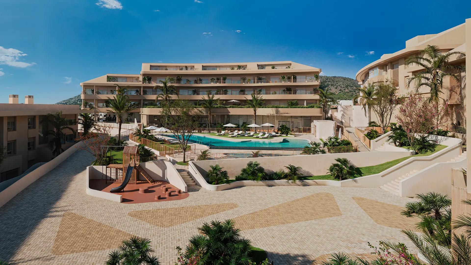 View from first-floor apartment in new-build development, El Higuerón