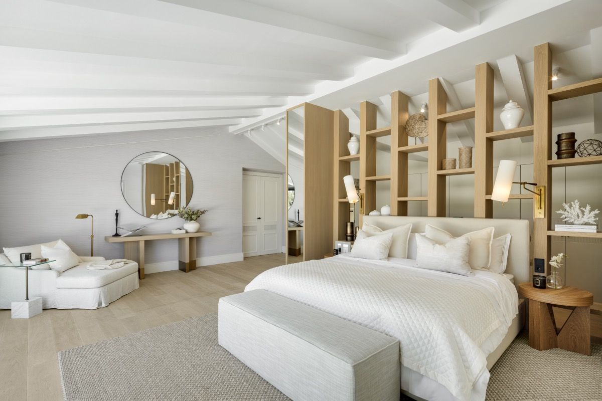 Bathroom with freestanding bath in new-build villa, Puerto Banús
