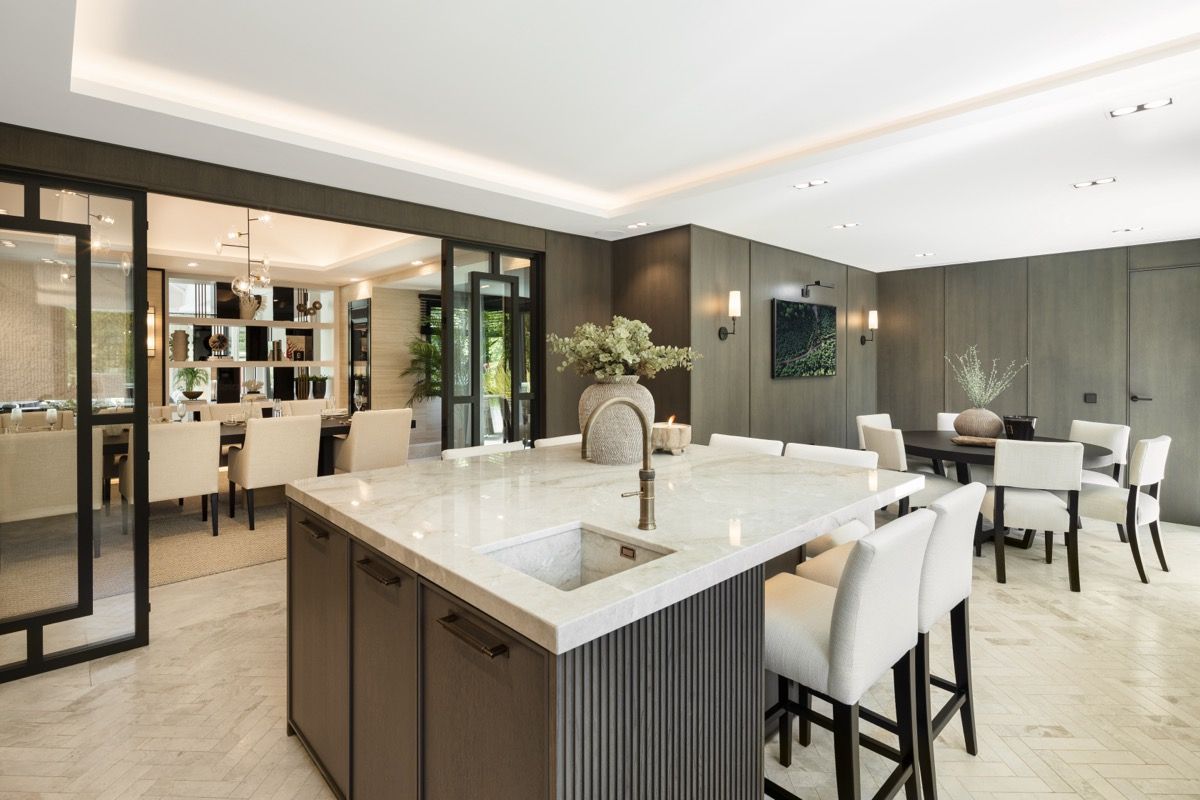 Garage interior in 7-bedroom new-build villa, Puerto Banús