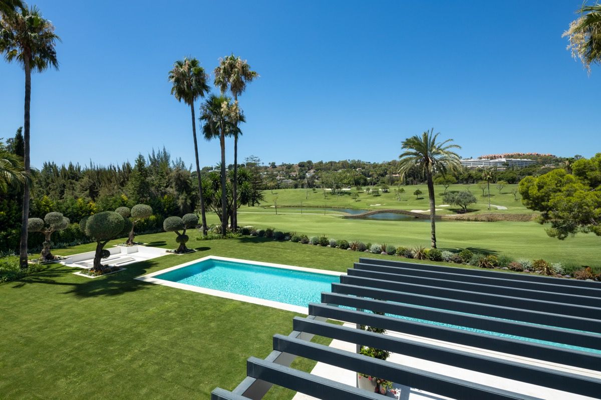CGI render or architectural visual of new-build villa, Puerto Banús