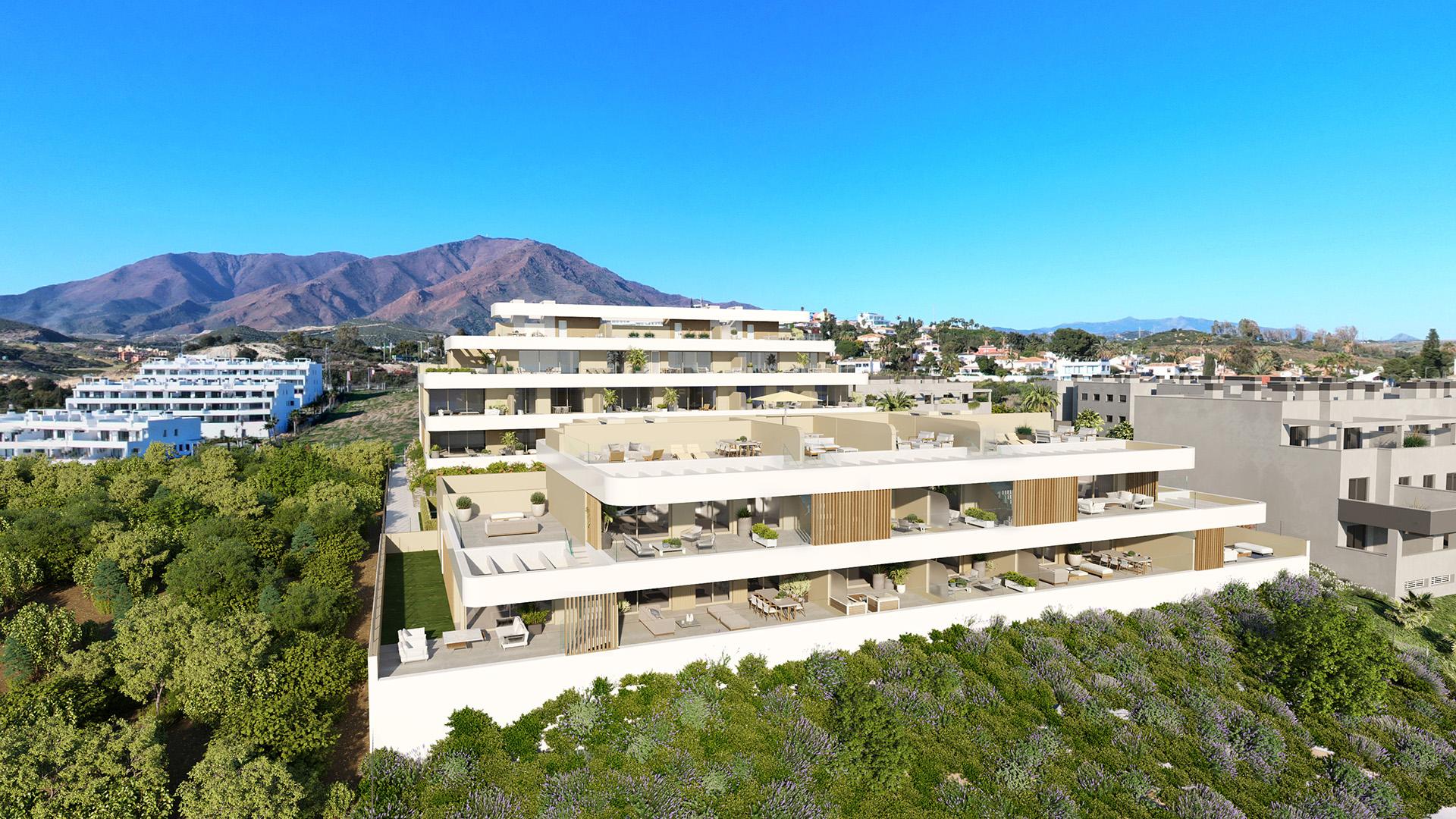 Kitchen in 3-bedroom new-build apartment, Arroyo Vaquero, Estepona
