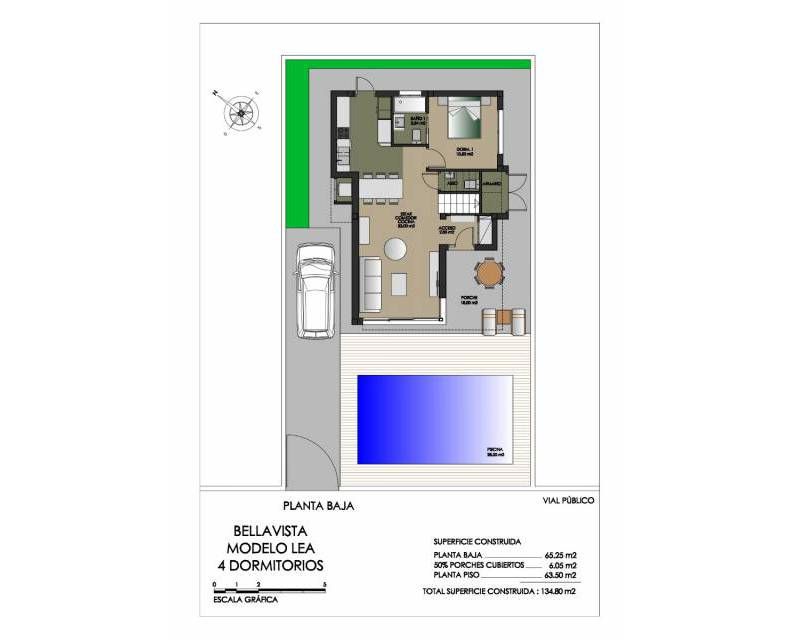 Site plan of villa development in Bellavista, San Miguel De Salinas