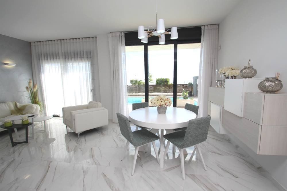 Solarium terrace on upper level of new-build villa, Bellavista