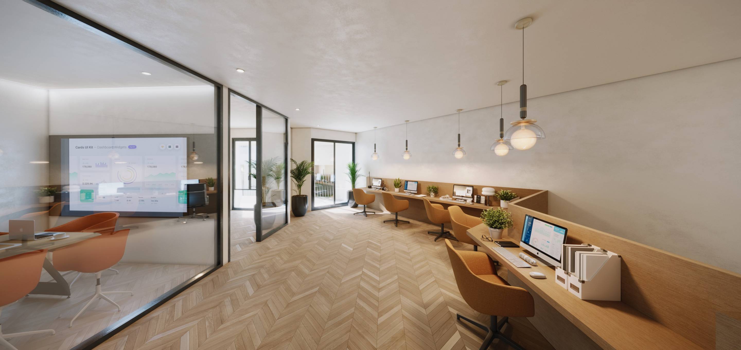 Communal pool area, new-build development, Puerto de la Duquesa, Manilva