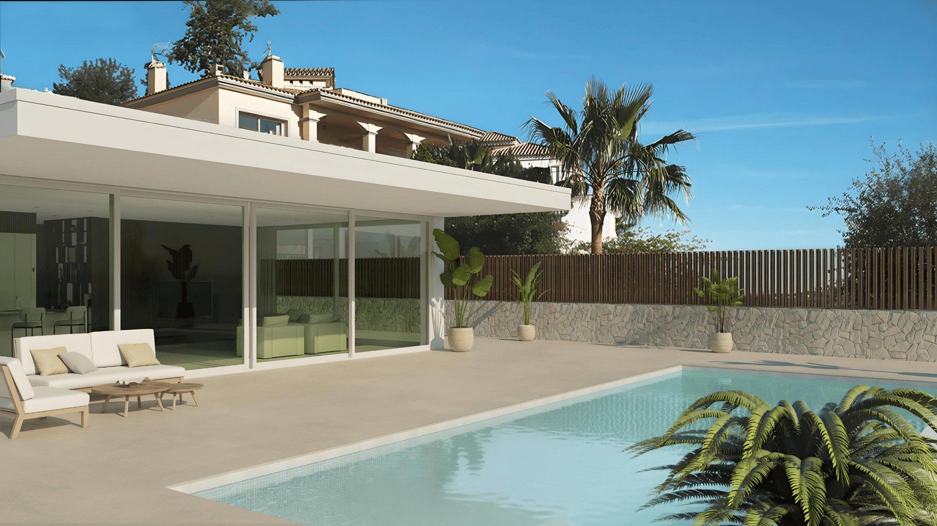 Plot surrounding new-build villa in Mijas Golf, Mijas