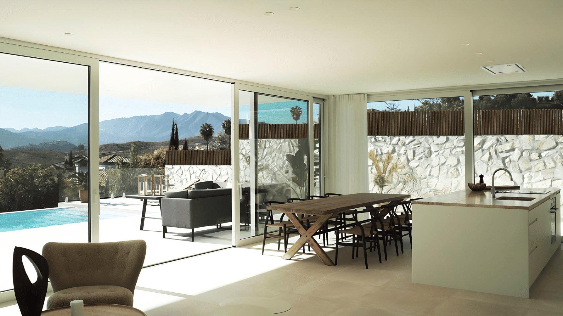Garage or parking area in new-build villa, Mijas Golf