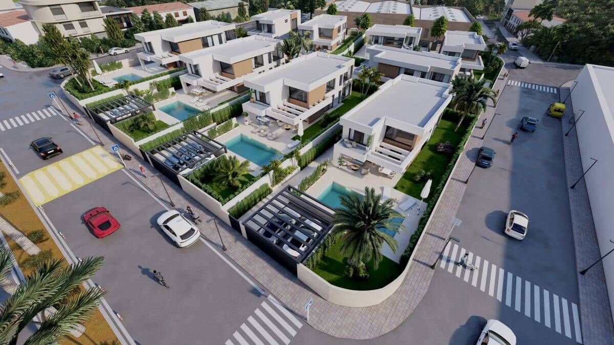 Living area in 4-bedroom new-build villa, El Castillo, Manilva