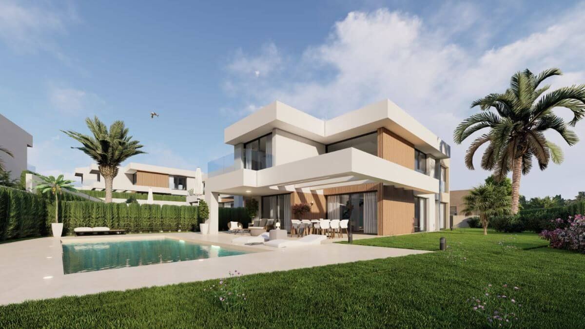 Kitchen in 4-bedroom new-build villa, El Castillo, Manilva