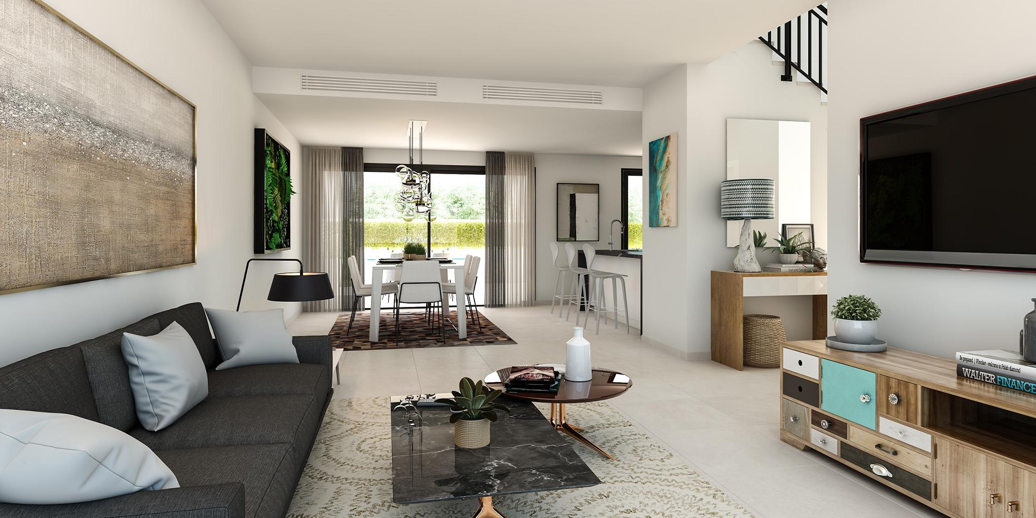 Kitchen in 3-bedroom new-build villa, Tossal Gros, Denia