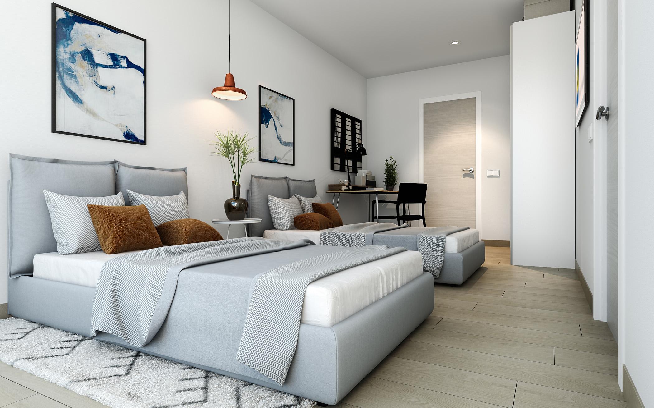 Bedroom 2 in 3-bedroom new-build villa, Tossal Gros, Denia