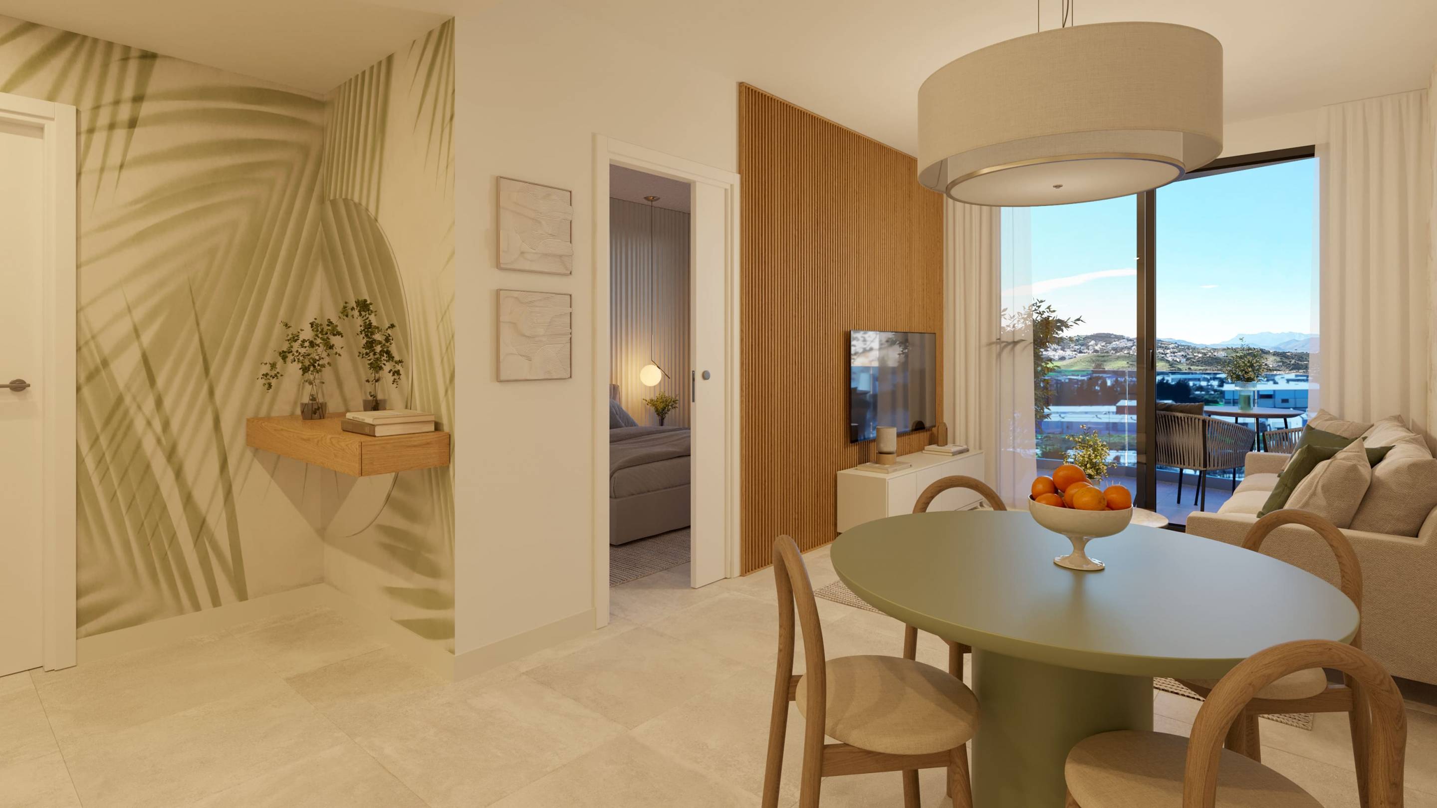 Kitchen area in apartment, Las Flores