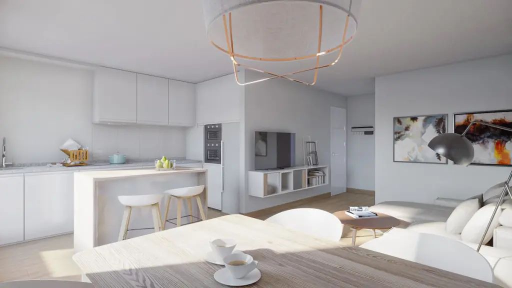 Second view of the penthouse interior, Las Flores
